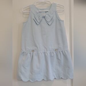 Janie and Jack Sky Blue Bow Dress